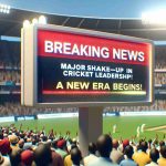 Breaking News: Major Shake-Up in Cricket Leadership! A New Era Begins